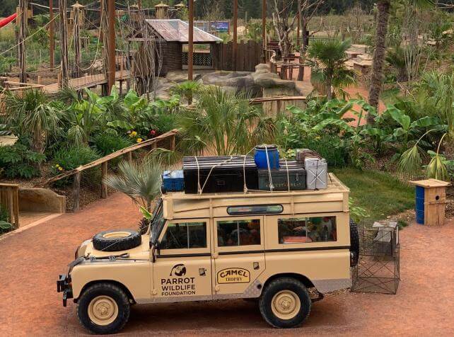 vue passerelle lodge parrot world